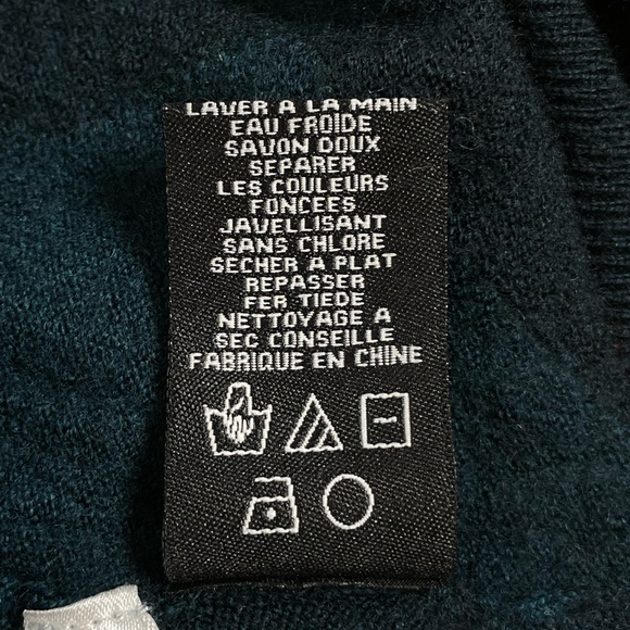 Bugatchi Uomo 100% Merino Wool V Neck Sweater XL - Picture 6 of 6